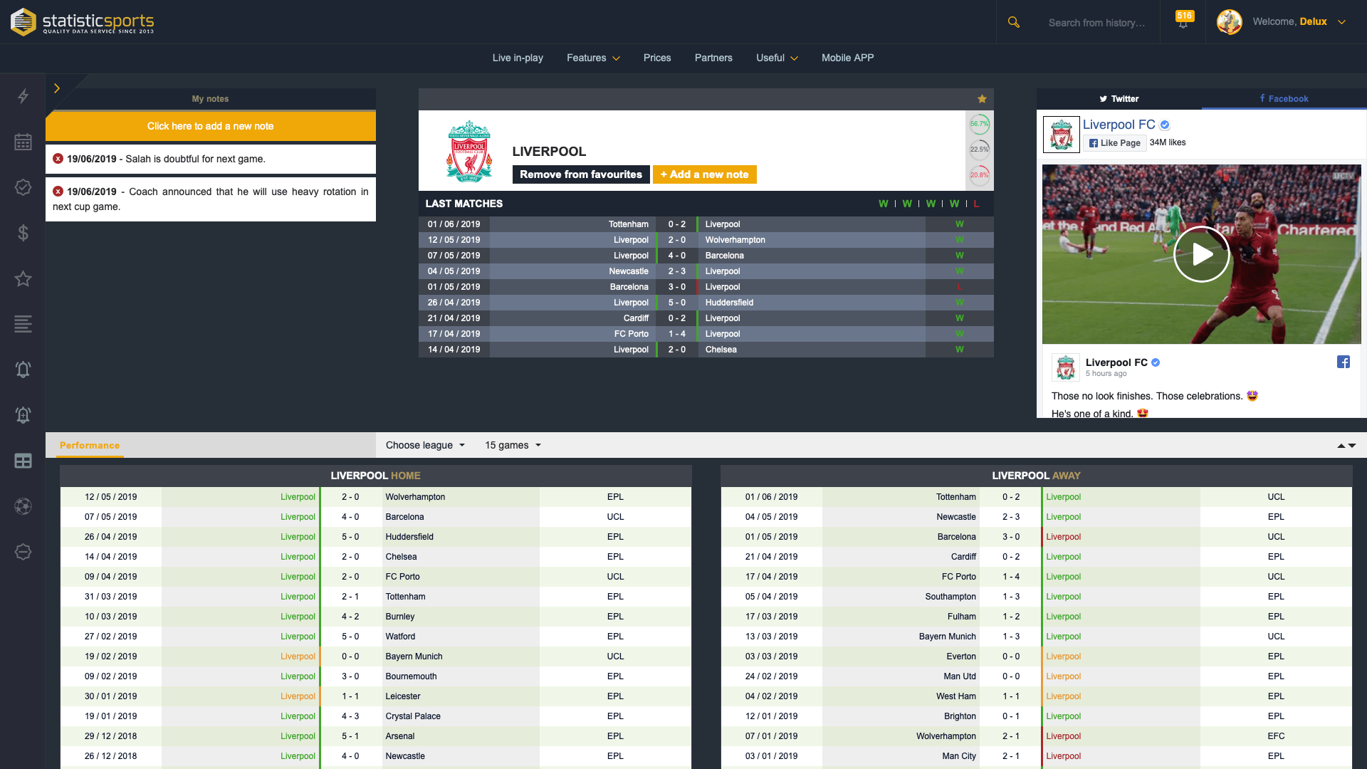 Fußballstatistik